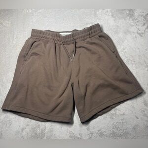 Abercrombie & Fitch Men’s Soft Fleece Brown Sweatpants Casual Shorts Size Large